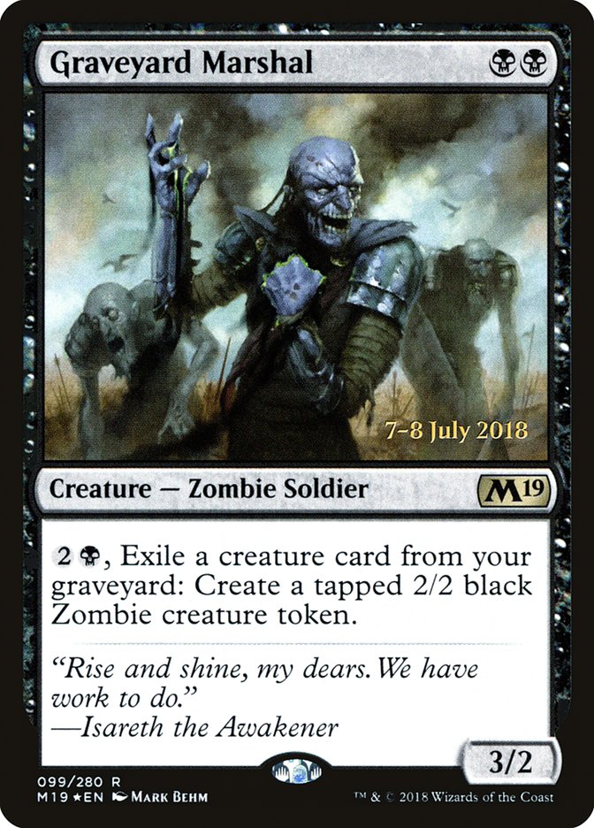 Graveyard Marshal PM19-99S Core Set 2019 Promos Magic card