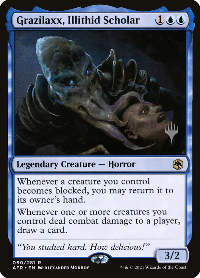 Grazilaxx, Illithid Scholar PAFR-60P Adventures in the Forgotten Realms Promos Magic card
