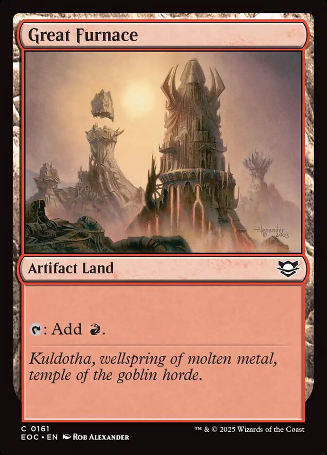 Great Furnace EOC-161 Edge of Eternities Commander Magic card