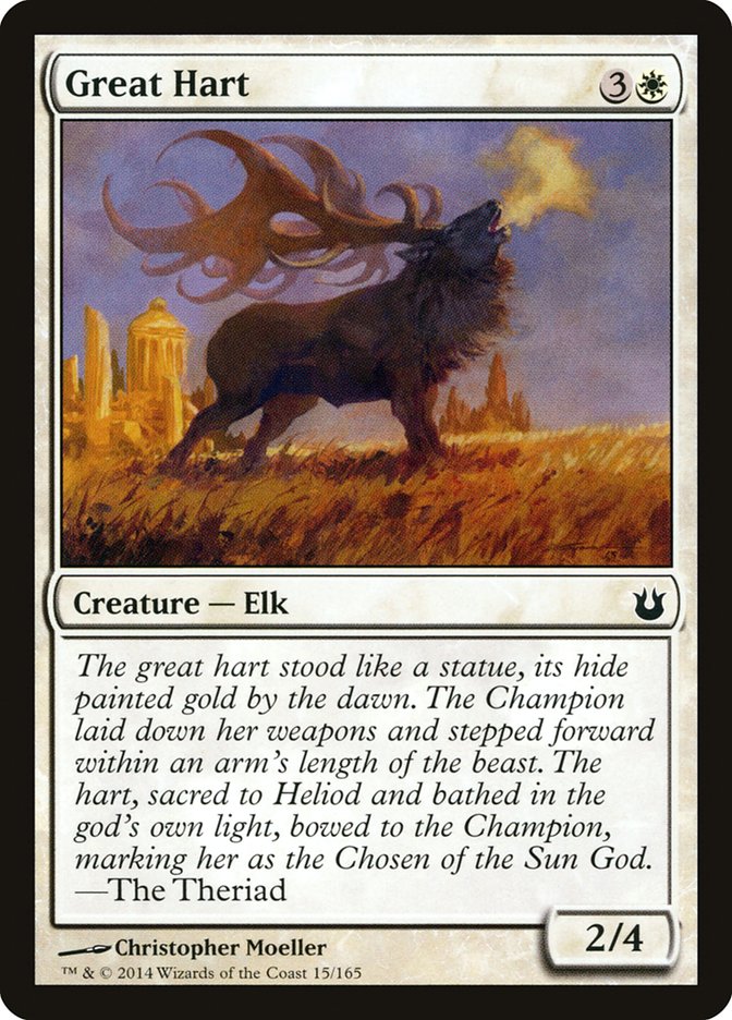 Great Hart BNG-15 Born of the Gods Magic card