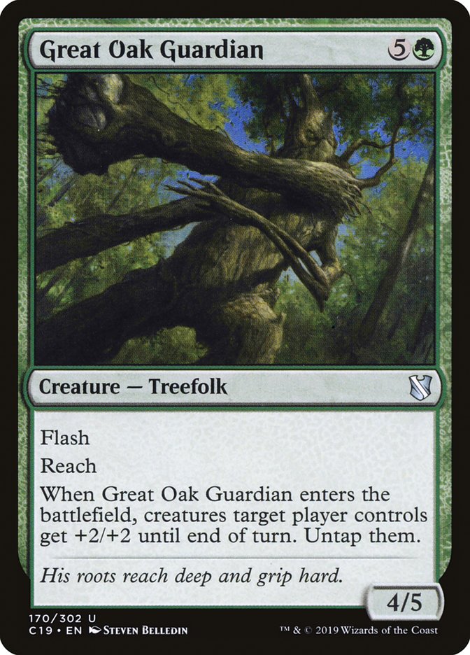 Great Oak Guardian C19-170 Commander 2019 Magic card