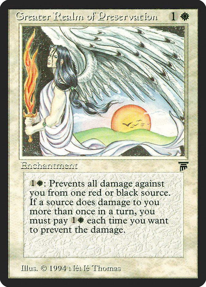 Greater Realm of Preservation LEG-18 Legends Magic card