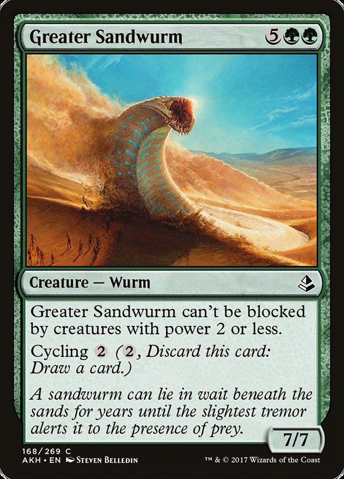 Greater Sandwurm AKH-168 Amonkhet Magic card