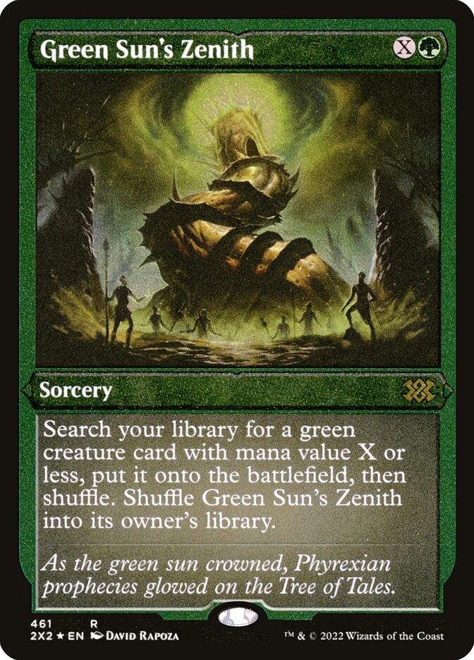 Green Sun's Zenith 2X2-461 Double Masters 2022 Magic card