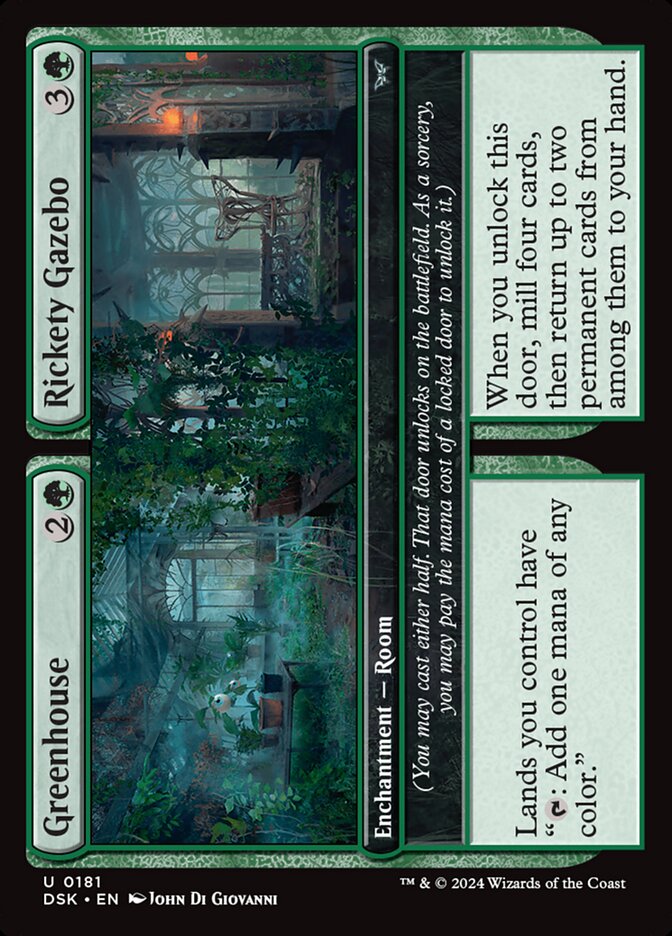 Greenhouse // Rickety Gazebo DSK-181 Duskmourn: House of Horror Magic card