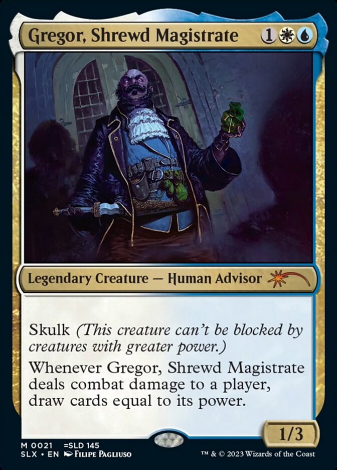 Gregor, Shrewd Magistrate SLX-21 Universes Within Magic card