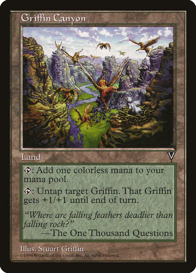 Griffin Canyon VIS-163 Visions Magic card