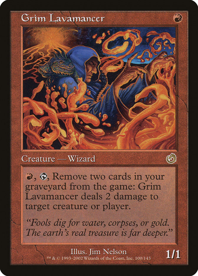 Grim Lavamancer TOR-100 Torment Magic card