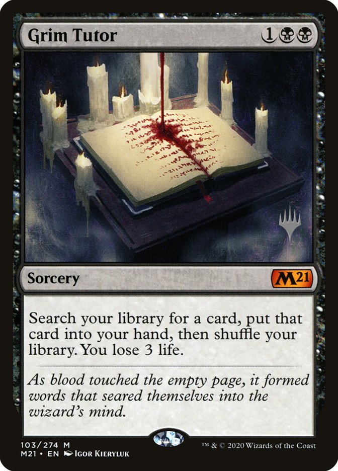 Grim Tutor PM21-103P Core Set 2021 Promos Magic card