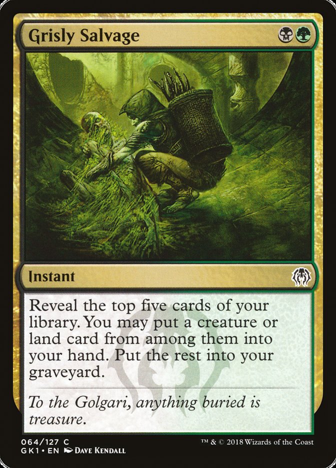 Grisly Salvage GK1-64 GRN Guild Kit Magic card