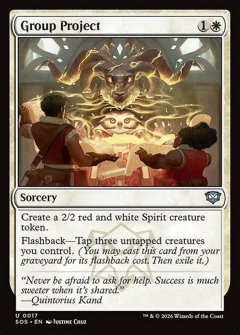 Group Project SOS-17 Secrets of Strixhaven Magic card