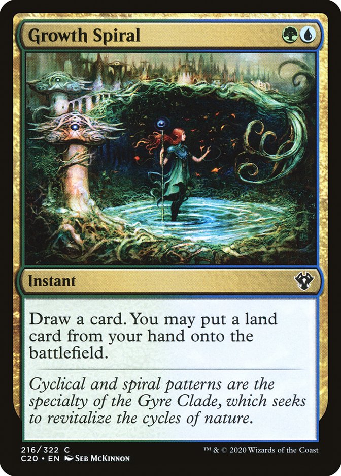 Growth Spiral C20-216 Commander 2020 Magic card
