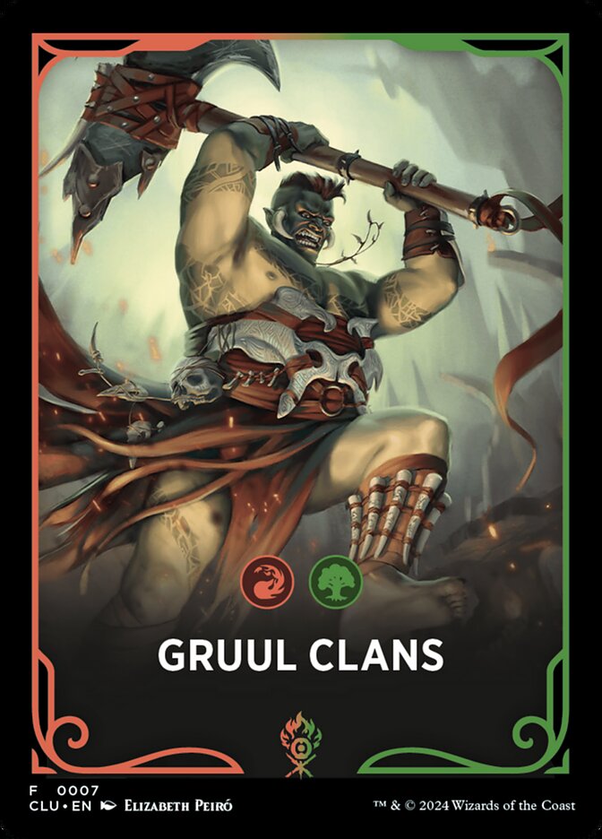 Gruul Clans FCLU-7 Ravnica: Clue Edition Front Cards Magic card