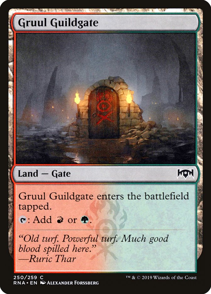 Gruul Guildgate RNA-250 Ravnica Allegiance Magic card
