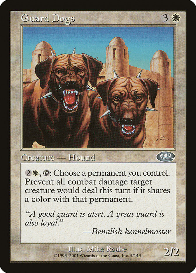 Guard Dogs PLS-5 Planeshift Magic card