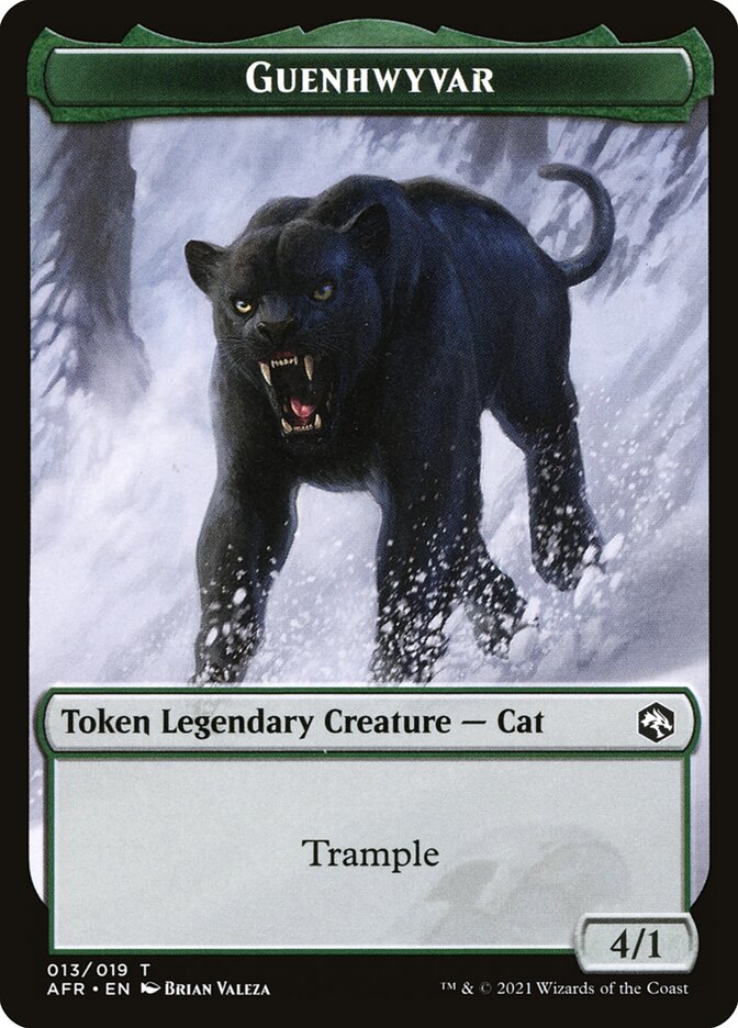 Guenhwyvar TAFR-13 Adventures in the Forgotten Realms Tokens Magic card