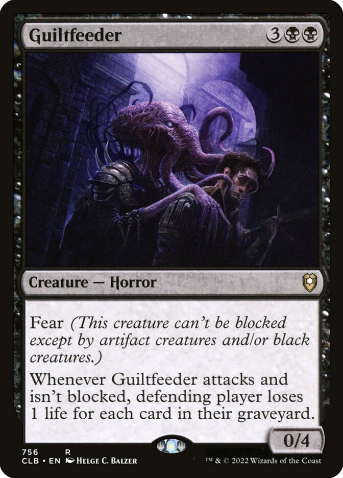 Guiltfeeder CLB-756 Commander Legends: Battle for Baldur's Gate Magic card