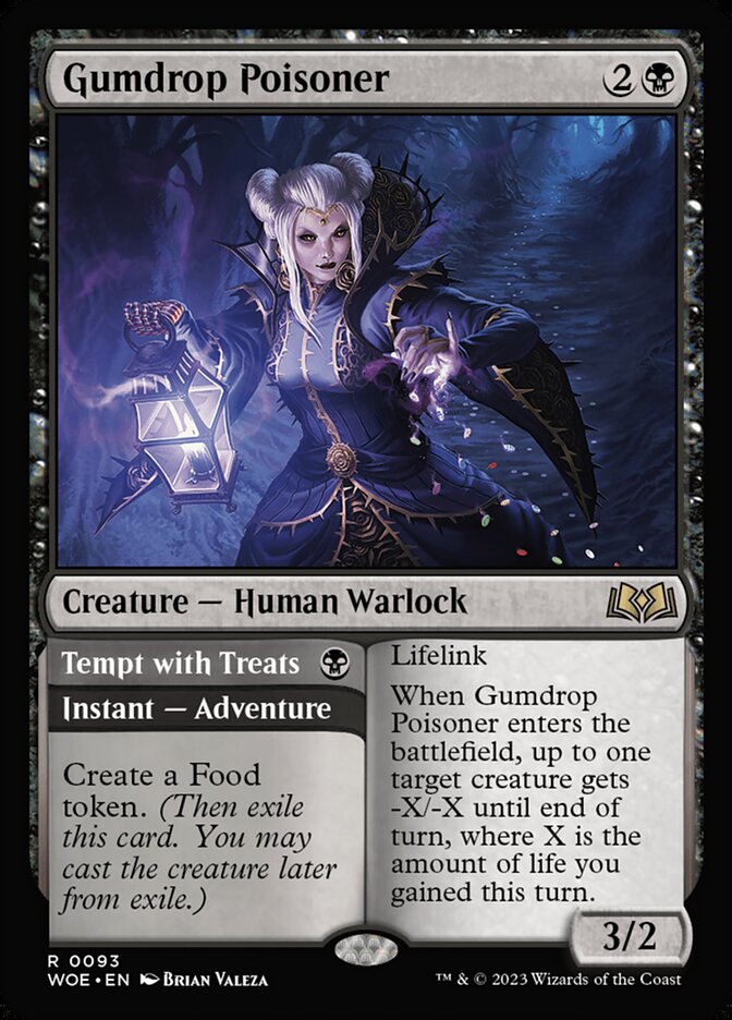 Gumdrop Poisoner // Tempt with Treats WOE-93 Wilds of Eldraine Magic card