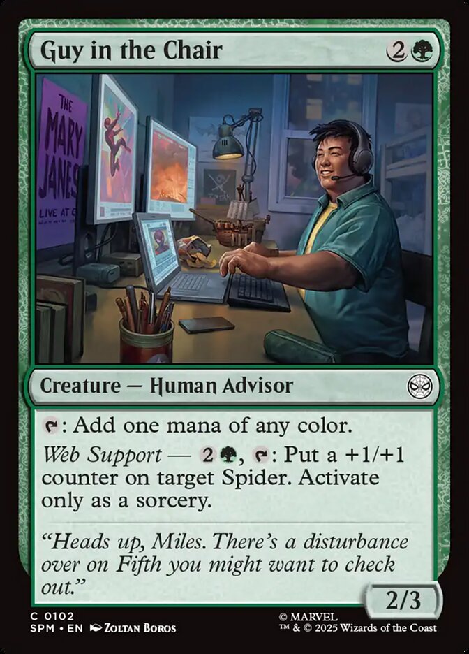 Guy in the Chair SPM-102 Marvel's Spider-Man Magic card