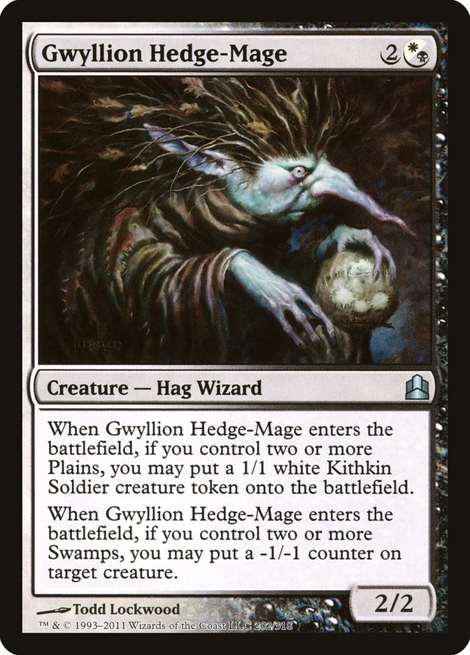 Gwyllion Hedge-Mage CMD-202 Commander 2011 Magic card