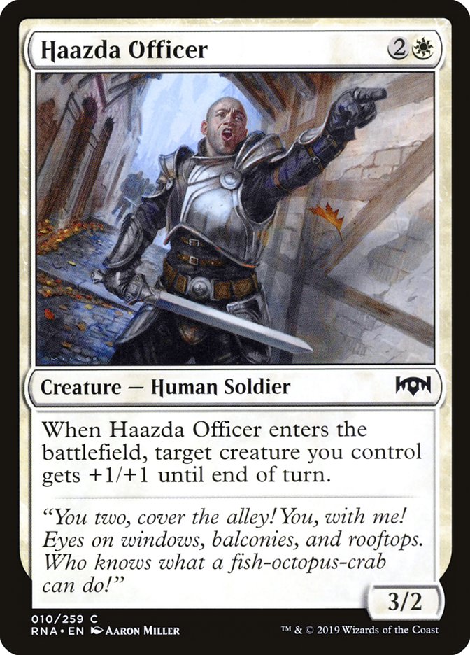 Haazda Officer RNA-10 Ravnica Allegiance Magic card