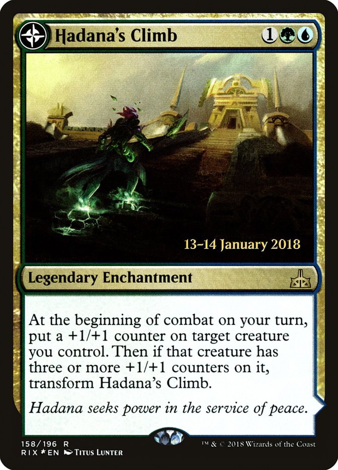 Hadana's Climb // Winged Temple of Orazca PRIX-158S Rivals of Ixalan Promos Magic card