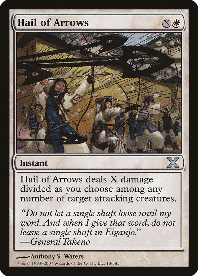 Hail of Arrows 10E-18 Tenth Edition Magic card