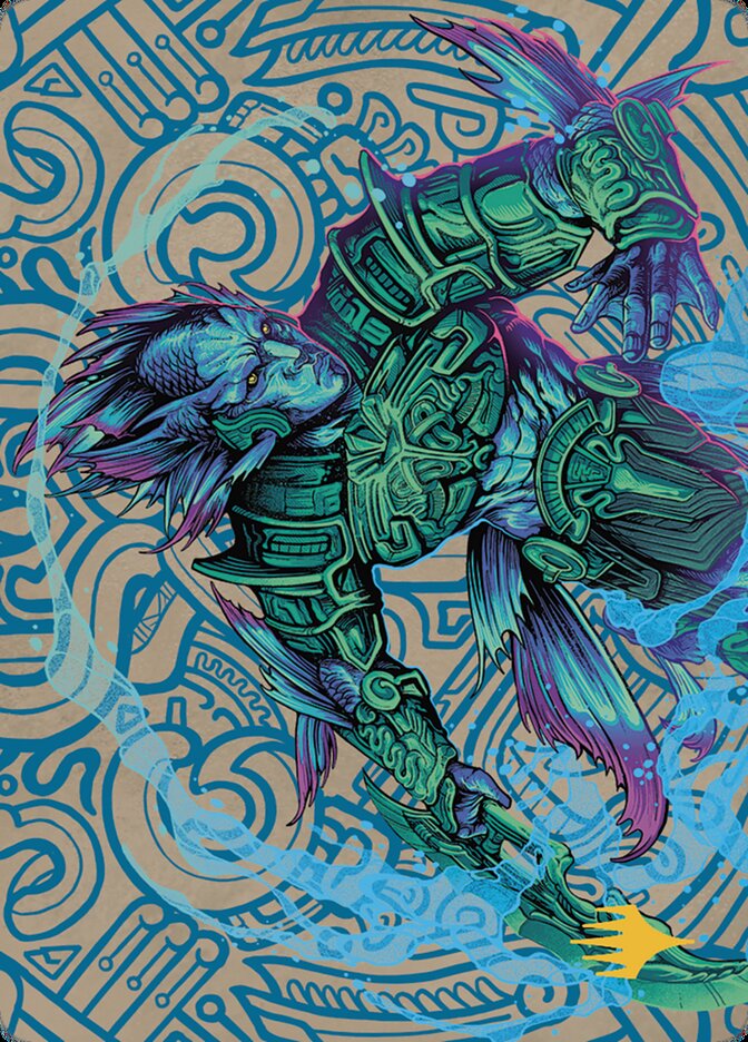 Hakbal of the Surging Soul // Hakbal of the Surging Soul ALCI-74 The Lost Caverns of Ixalan Art Series Magic card