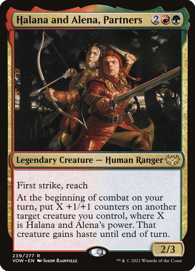 Halana and Alena, Partners VOW-239 Innistrad: Crimson Vow Magic card