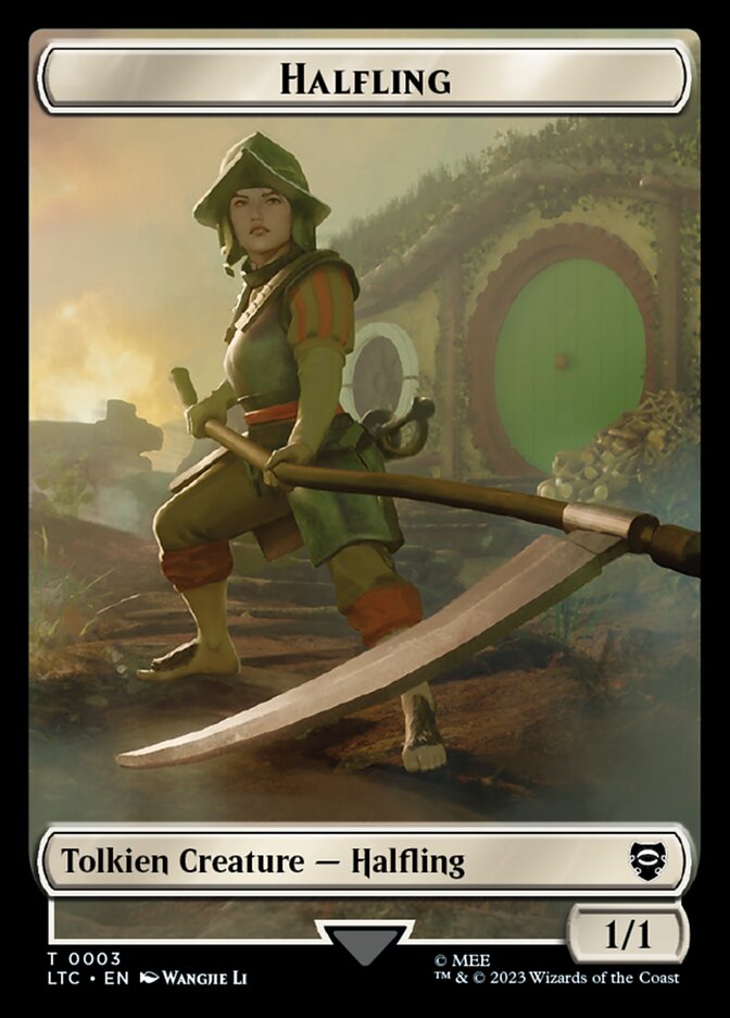 Halfling TLTC-3 Tales of Middle-earth Commander Tokens Magic card