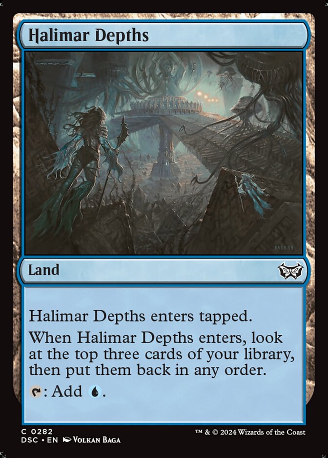 Halimar Depths DSC-282 Duskmourn: House of Horror Commander Magic card