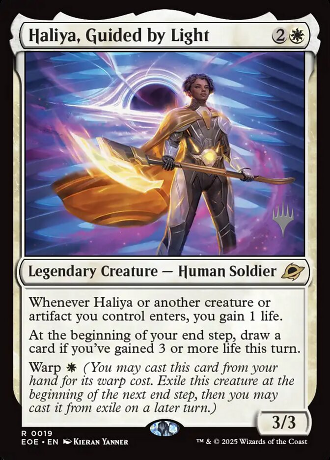 Haliya, Guided by Light PEOE-19P Edge of Eternities Promos Magic card