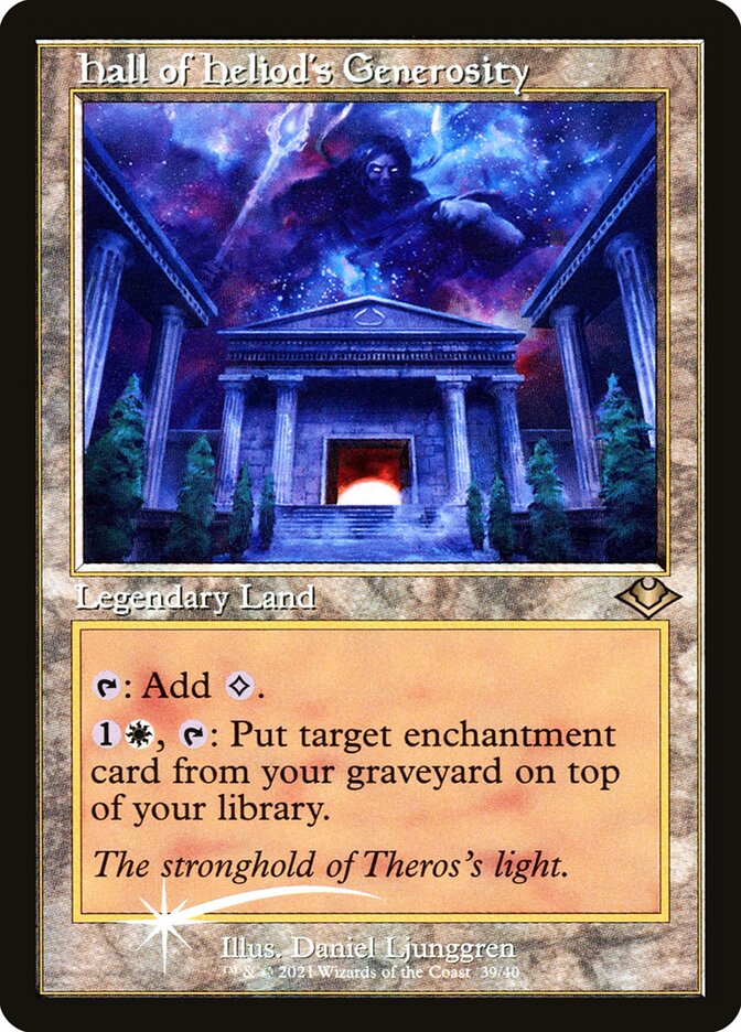 Hall of Heliod's Generosity H1R-39 Modern Horizons 1 Timeshifts Magic card