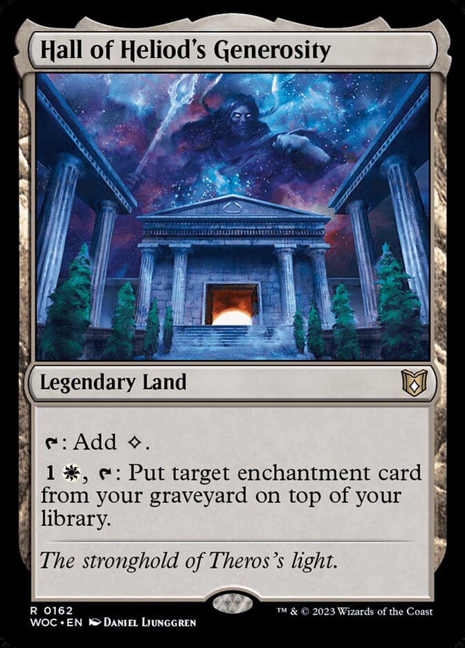 Hall of Heliod's Generosity WOC-162 Wilds of Eldraine Commander Magic card