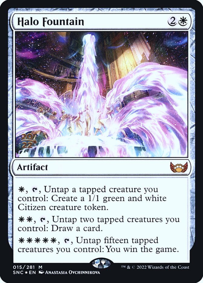 Halo Fountain PSNC-15S Streets of New Capenna Promos Magic card