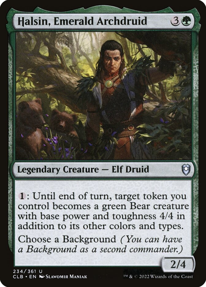 Halsin, Emerald Archdruid CLB-234 Commander Legends: Battle for Baldur's Gate Magic card