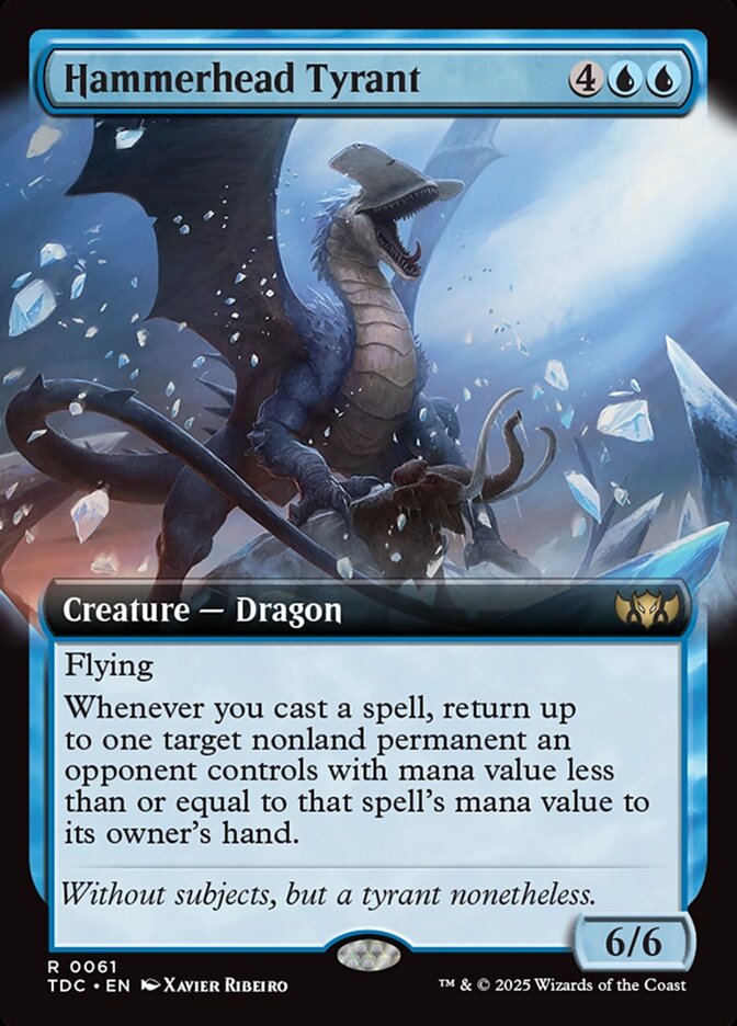 Hammerhead Tyrant TDC-61 Tarkir: Dragonstorm Commander Magic card
