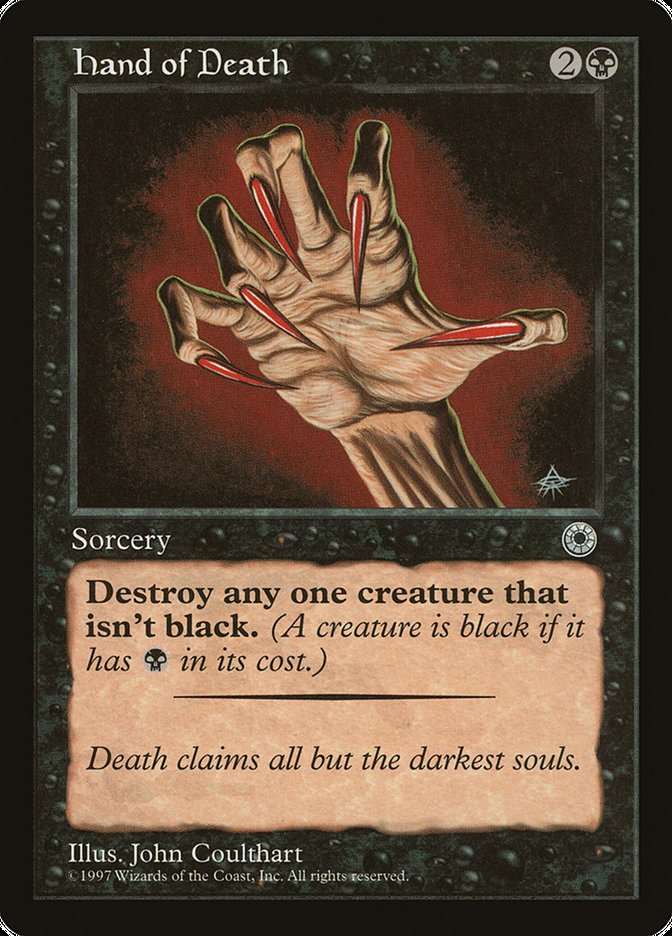 Hand of Death POR-96CROSS Portal Magic card
