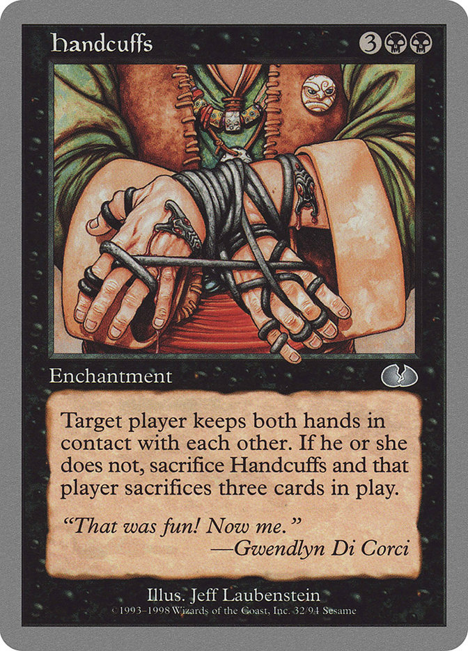 Handcuffs UGL-32 Unglued Magic card