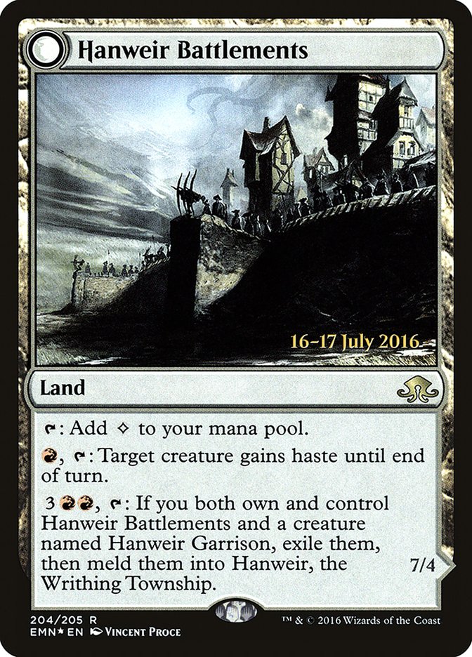 Hanweir Battlements PEMN-204S Eldritch Moon Promos Magic card