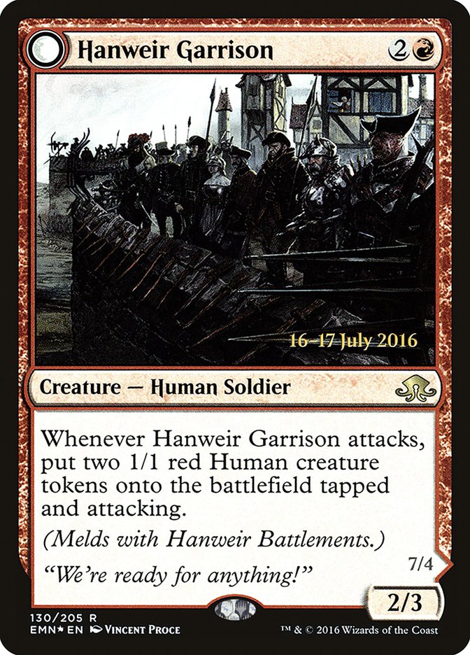 Hanweir Garrison PEMN-130S Eldritch Moon Promos Magic card