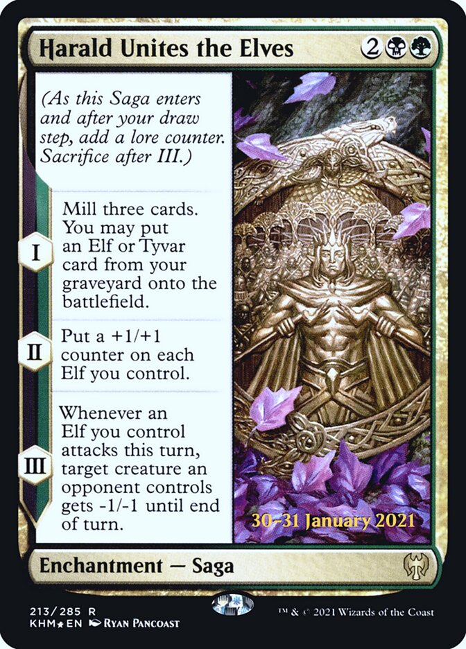 Harald Unites the Elves PKHM-213S Kaldheim Promos Magic card