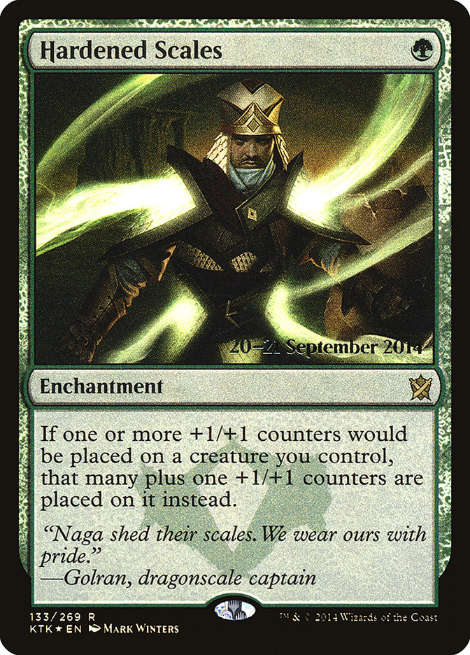 Hardened Scales PKTK-133S Khans of Tarkir Promos Magic card