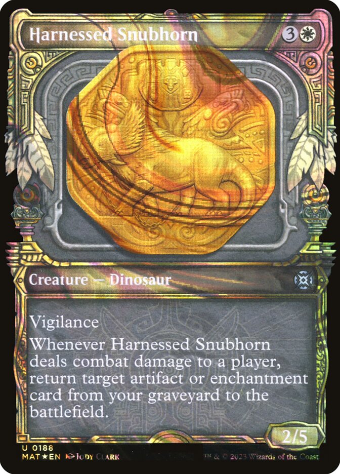 Harnessed Snubhorn MAT-188 March of the Machine: The Aftermath Magic card