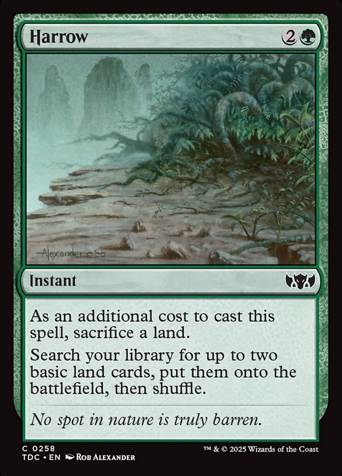 Harrow TDC-258 Tarkir: Dragonstorm Commander Magic card