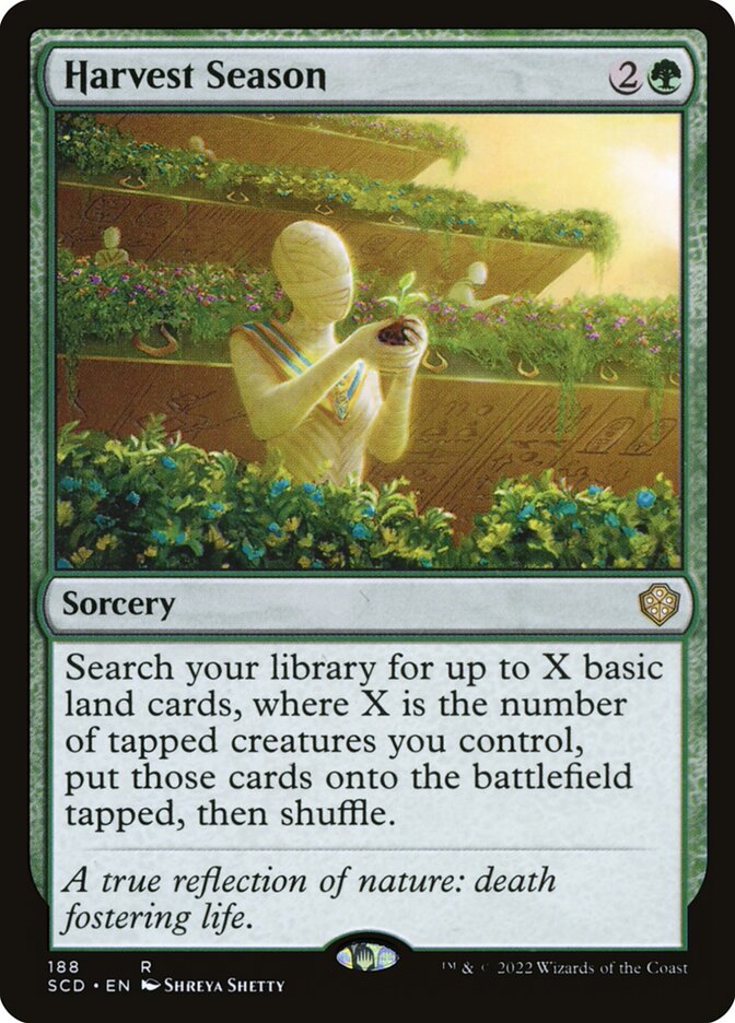 Harvest Season SCD-188 Starter Commander Decks Magic card