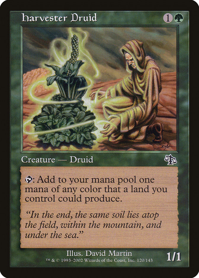 Harvester Druid JUD-120 Judgment Magic card