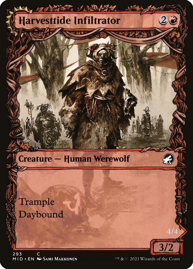 Harvesttide Infiltrator // Harvesttide Assailant MID-293 Innistrad: Midnight Hunt Magic card