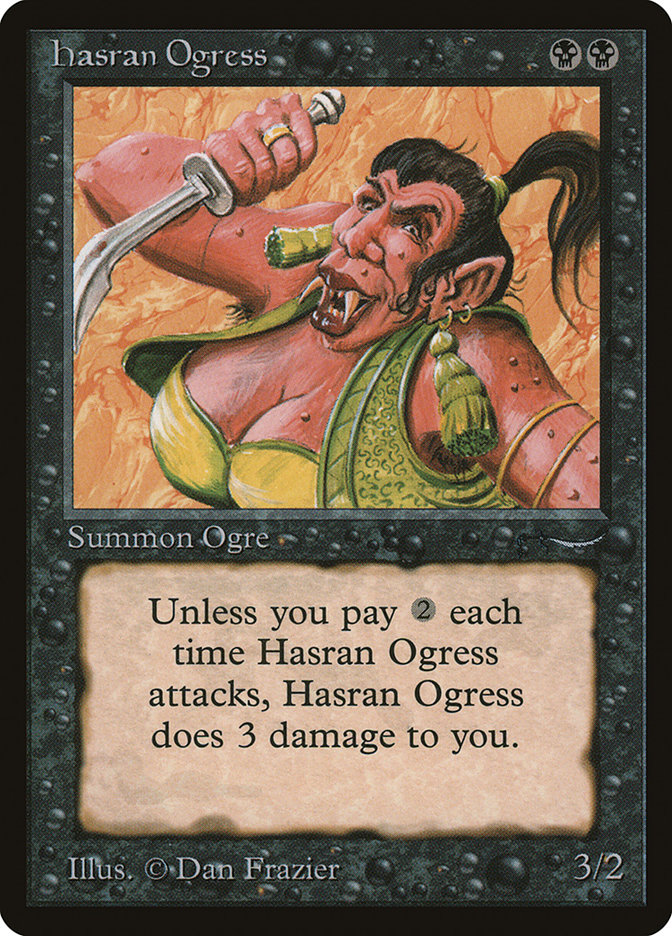 Hasran Ogress ARN-27 Arabian Nights Magic card