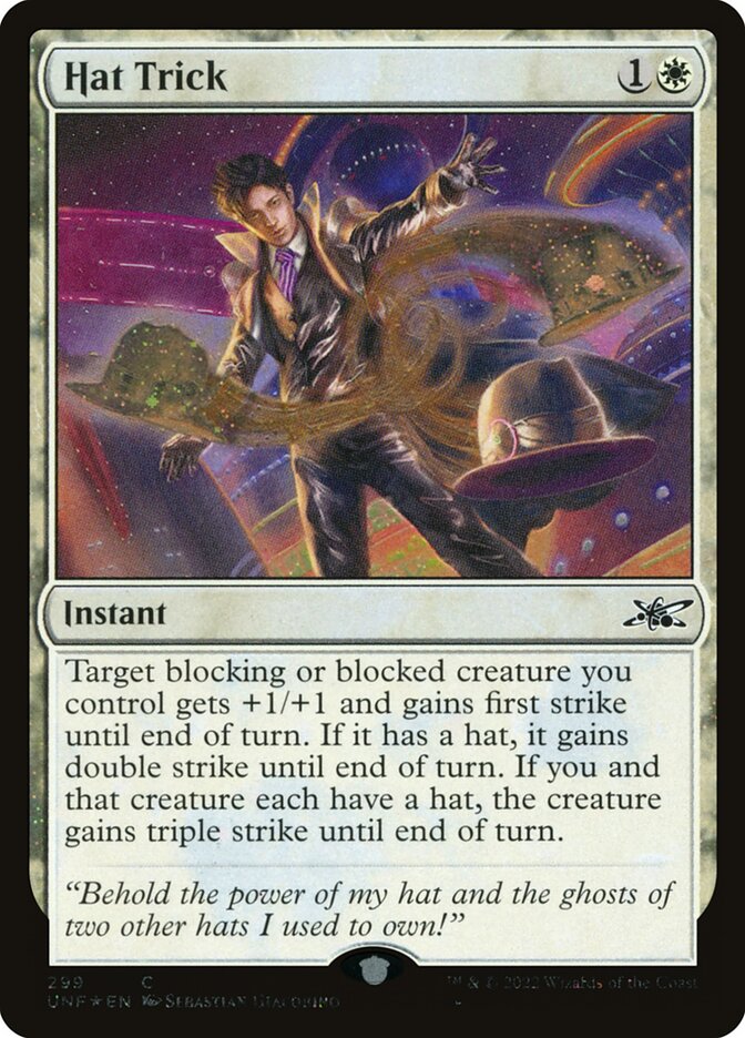 Hat Trick UNF-299 Unfinity Magic card